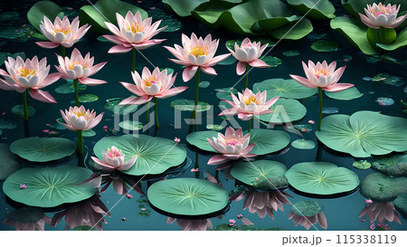 Floral Water Gardenbackground 3d wallpaper wallpaper picture 115338119