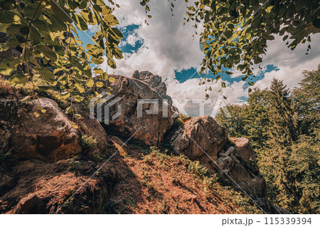 Tustan archeological, natural monument of national significance in Urych Ukraine Tustan archeological, natural monument of national significance in Urych Ukraine 115339394