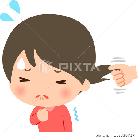 後ろ髪を引かれている女性 後ろ髪を引かれている女性 115339717