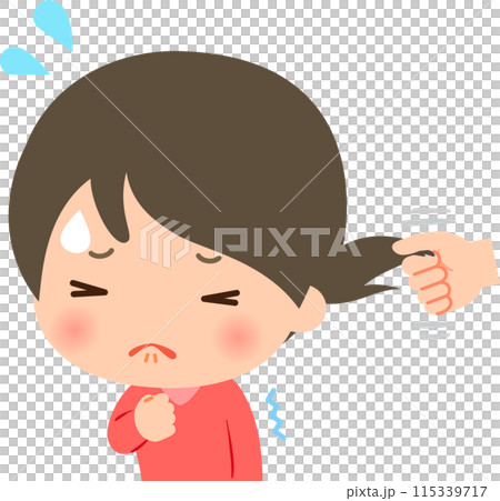 後ろ髪を引かれている女性 後ろ髪を引かれている女性 115339717