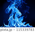 青い炎のエフェクト_ヨコ2 115339783