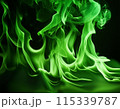 緑の炎のエフェクト_ヨコ2 115339787