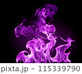 紫色の炎のエフェクト_ヨコ1 115339790