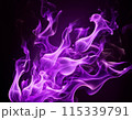 紫色の炎のエフェクト_ヨコ2 115339791