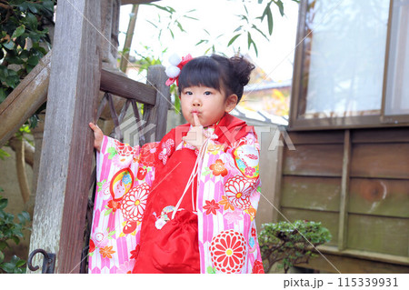 七五三詣、三歳のお祝いロケーション撮影、被布和装キッズフォト 七五三詣、三歳のお祝いロケーション撮影、被布和装キッズフォト 115339931