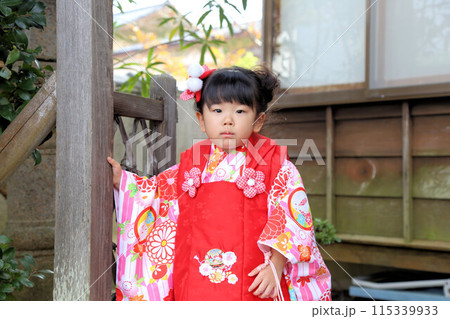 七五三詣、三歳のお祝いロケーション撮影、被布和装キッズフォト 七五三詣、三歳のお祝いロケーション撮影、被布和装キッズフォト 115339933