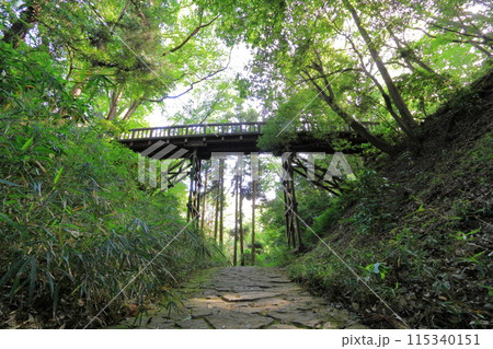 東京都・八王子市・滝山公園・木橋 東京都・八王子市・滝山公園・木橋 115340151