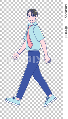 動漫風格製服男學生 115340904