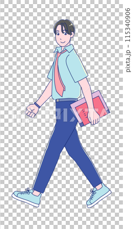 動漫風格製服男學生 115340906