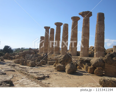 シチリア・アグリジェントの考古学地域、古代ギリシャの神殿群、ヘラクレス神殿 シチリア・アグリジェントの考古学地域、古代ギリシャの神殿群、ヘラクレス神殿 115341194