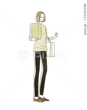 買い物をしている女性 115341296