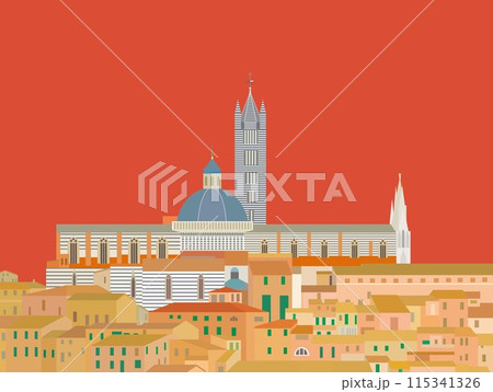 シエナ大聖堂　duomo di siena　シエナ　siena　トスカーナ　toscana　イタリア 115341326