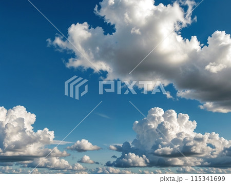 美しい青空と白い雲 115341699