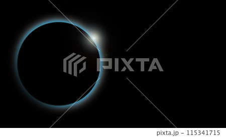 日食のイメージイラストのイラスト素材 [115341715] - PIXTA