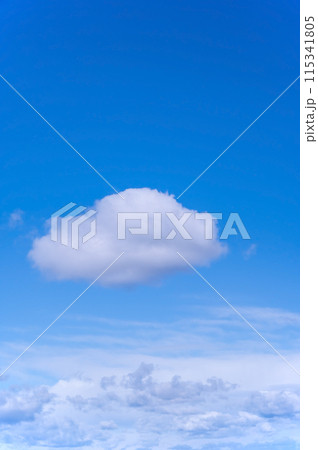 青空に浮かぶ白い雲 115341805