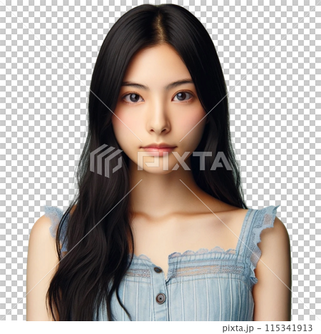 A black hair woman 115341913