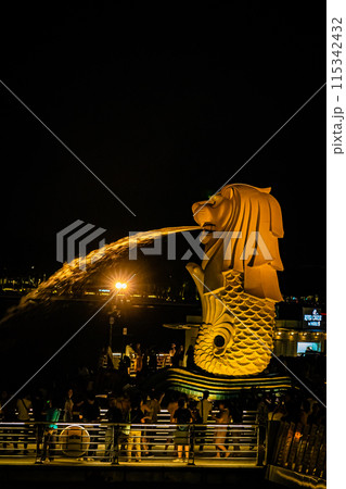 シンガポールの夜景 115342432