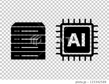 サーバー AI　アイコン 115342589