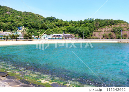 とびしま海道の途中、梶ヶ浜ビーチ とびしま海道の途中、梶ヶ浜ビーチ 115342662