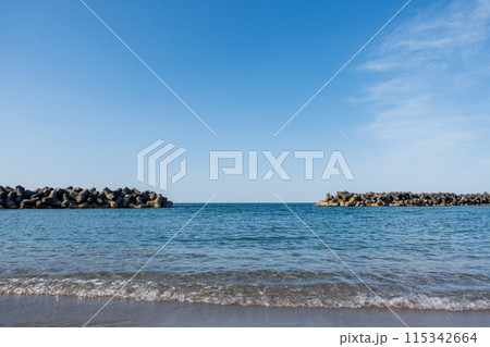 皆生温泉沿い弓ヶ浜 皆生温泉沿い弓ヶ浜 115342664