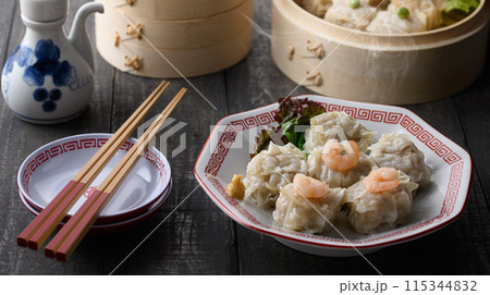 中国料理 焼売 蒸したて熱々 115344832