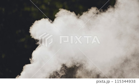 Smoke from the chimney of the village house. Smoke from the chimney of the village house. 115344938