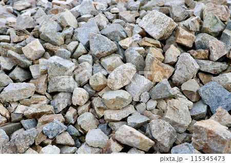 砂利の背景素材 砂利の背景素材 115345473