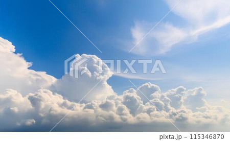 夏のさわやかな青空1のイラスト素材 [115346870] - PIXTA