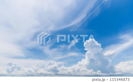 夏のさわやかな青空3 115346873