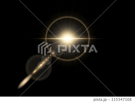 光のエフェクト素材 115347108