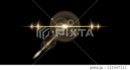 光のエフェクト素材 115347111