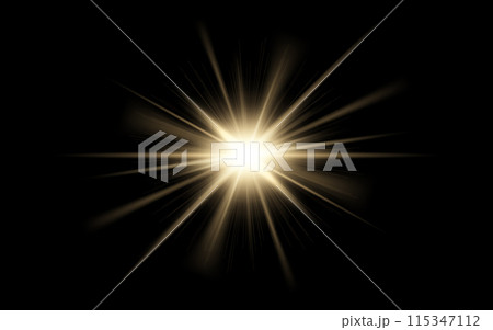 光のエフェクト素材 115347112