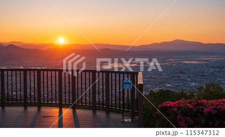 西蔵王公園展望広場・夕景 115347312