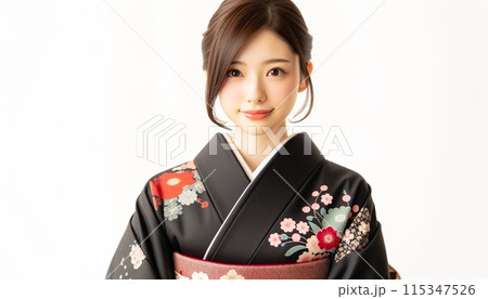 着物を着た女性 着物を着た女性 115347526