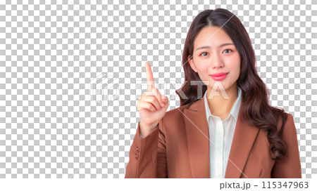 No.1を表す女性のコンセプト、背景透かし、PNG 115347963