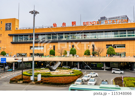 宮城県仙台市青葉区 JR仙台駅 駅舎 西口 宮城県仙台市青葉区 JR仙台駅 駅舎 西口 115348066