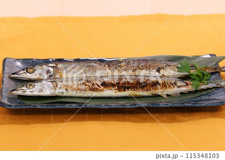 サンマ　焼き魚　おかず 115348103