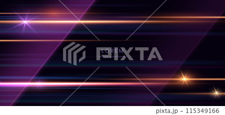 Abstract futuristic glowing light lines effect on dark blue background. Speed motion concept. Abstract futuristic glowing light lines effect on dark blue background. Speed motion concept. 115349166