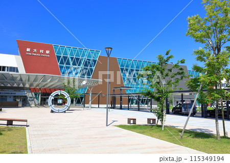 【長崎県】快晴の新大村駅(西九州新幹線) 【長崎県】快晴の新大村駅(西九州新幹線) 115349194