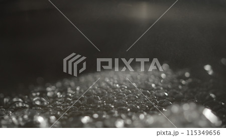 water boiling in pot closeup water boiling in pot closeup 115349656