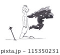 跪く堕天使 115350231