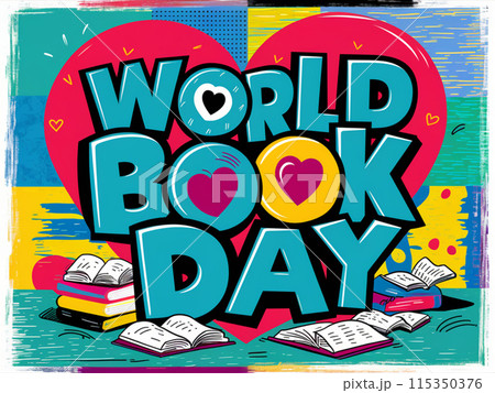 World book day. Education vector illustration World book day. Education vector illustration 115350376