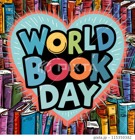 World book day. Education vector illustration 115350382