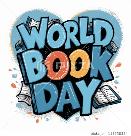 World book day. Education vector illustration 115350384