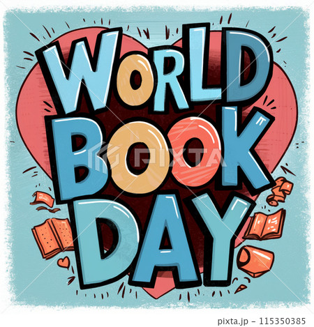 World book day. Education vector illustration 115350385