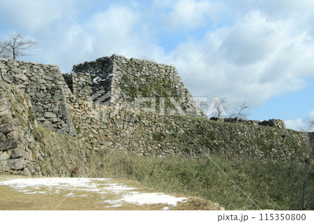 兵庫県の竹田城跡／本丸と天守台の石垣 115350800