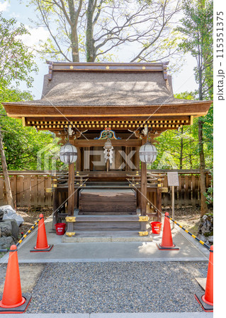京都市上京区馬喰町の北野天満宮　摂社　火之御子社 115351375