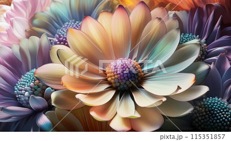 美しい花のクローズアップ写真 115351857