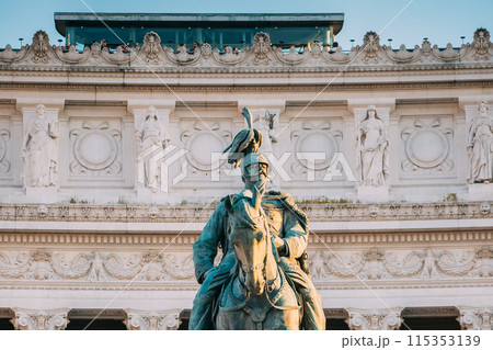 Rome, Italy. Vittorio Emanuele II Monument Also Known Altar Of The Fatherland Built In Honor Of Victor Emmanuel II 115353139