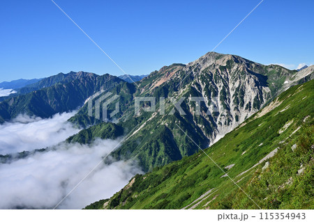 北アルプス白馬岳、鑓ヶ岳、鹿島槍 115354943